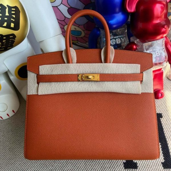 H BIRKIN EPSOM SELLIER TERRE BATTUE GOLD HARDWARE 25CM