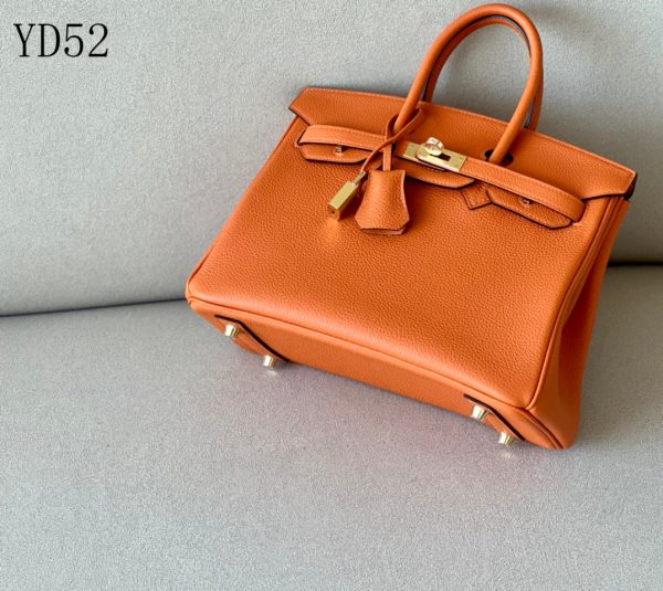 H BIRKIN 25 TOGO ORANGE LEATHER GOLD HARDWARE 25CM