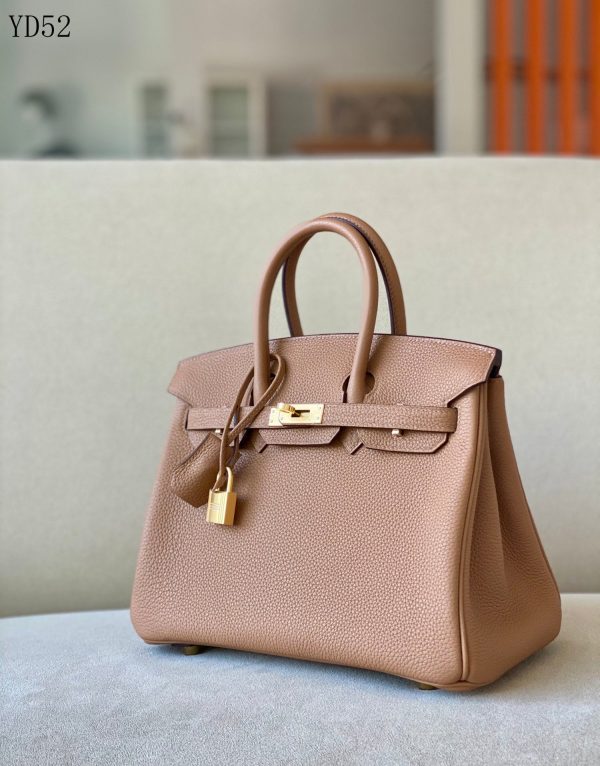 H BIRKIN 25 TOGO GOLD BROWN LEATHER GOLD HARDWARE 25CM