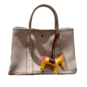 H GARDEN PARTY TOGO LEATHER WHITE 31CM