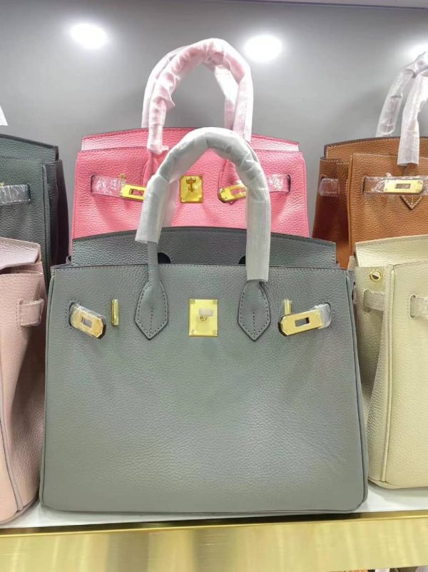 H BIRKIN 30 BAG GREY TOGO 30CM