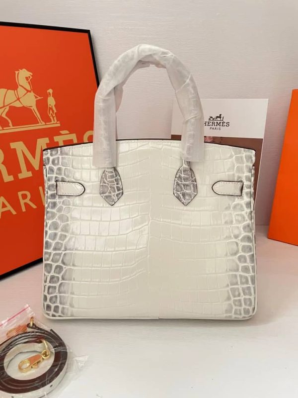 H BIRKIN 30 CROCODILE HIMALAYA GOLD HARDWARE 30CM