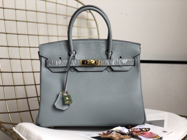 H BIRKIN 35 TOGO LEATHER GOLD HARDWARE GREY 35CM