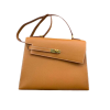 H KELLY SELLIER EN DESORDRE EPSOM GOLD-TONED HARDWARE BROWN 25CM