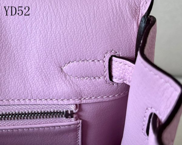 H BIRKIN 25 TOGO PINK LEATHER SILVER HARDWARE 25CM