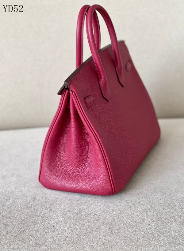 H BIRKIN 25 TOGO PINK LEATHER SILVER HARDWARE 25CM