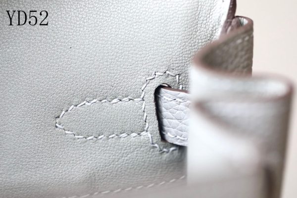 H BIRKIN 25 TOGO WHITE LEATHER GOLD HARDWARE 25CM