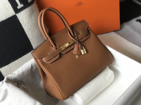 H BIRKIN LEATHER GOLD HARDWARE CAMEL BROWN 30CM/11.8in