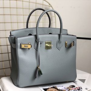 H BIRKIN 35 TOGO LEATHER GOLD HARDWARE GREY 35CM