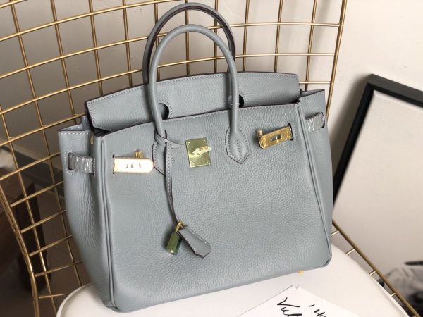 H BIRKIN 35 TOGO LEATHER GOLD HARDWARE GREY 35CM