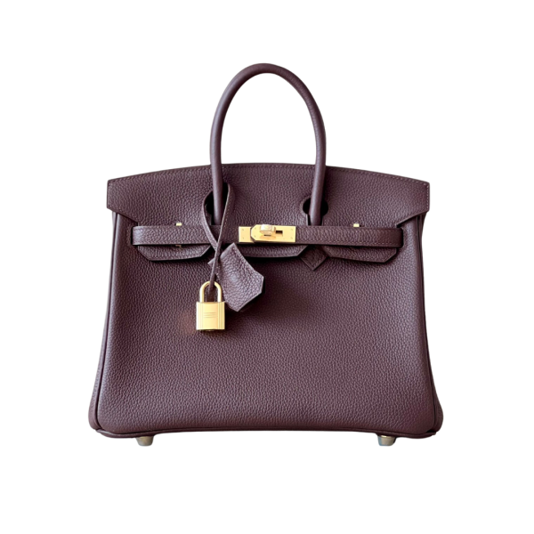 H BIRKIN 25 TOGO CHOCOLATE LEATHER GOLD HARDWARE 25CM